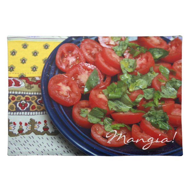 Mangia! Cloth Placemat (Front)