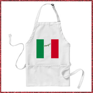 Mangia Italian Flag Adult Apron