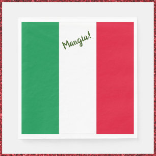 Mangia! Italian Flag Napkins