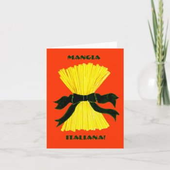 Mangia  Italian Note Card by edentities at Zazzle