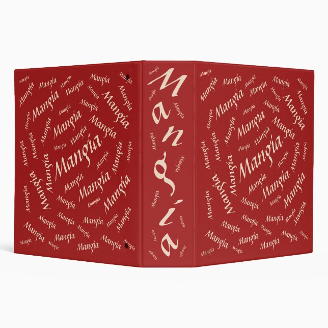 Mangia Recipe Binder (Background)