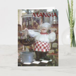 MANGIA=THANKSGIVNG ITALIAN STYLE HOLIDAY CARD