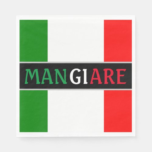 Mangiare Eat in Italian Dinner Napkins