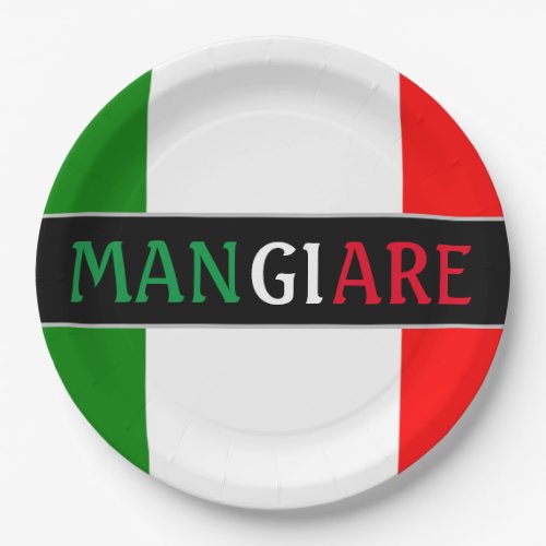 Mangiare Eat in Italian Dinner Paper Plates