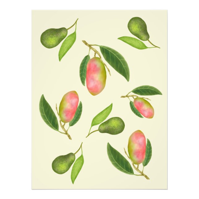 Mango and Avocado  Photo Print (Front)