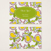 Mango and leaves paisley pattern (Front & Back)