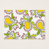 Mango and leaves paisley pattern (Back)