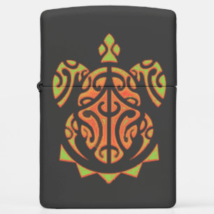 Mango and Lime Polynesian Turtle Zippo Lighter