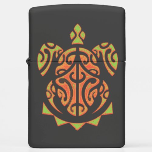 Mango and Lime Polynesian Turtle Zippo Lighter