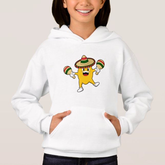 Mango as Musician with Maraca Hoodie (Front)