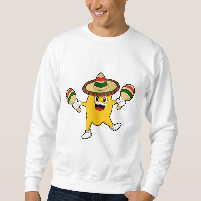 Mango as Musician with Maraca Sweatshirt (Front)
