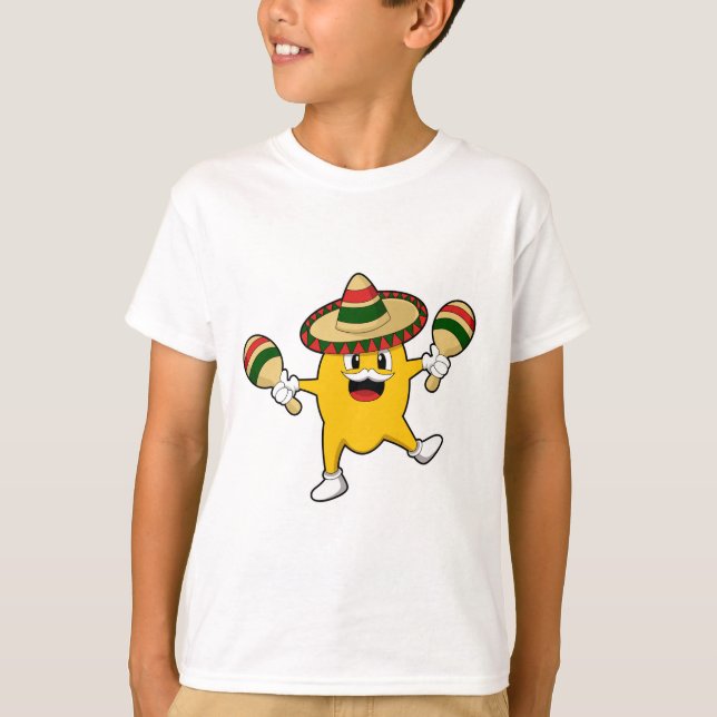 Mango as Musician with Maraca T-Shirt (Front)