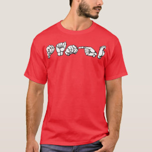 MANGO ASL Sign Language Design T-Shirt