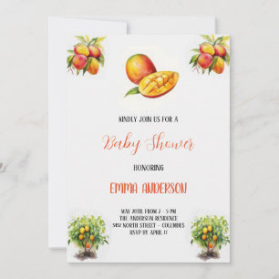 mango babyshower invitation