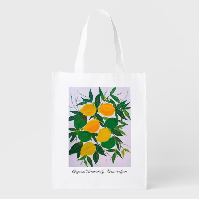 Mango Bango - 1 sided Reusable Grocery Bag (Front)