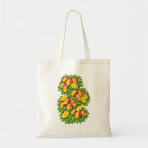 Mango Botanical Tropical Fruit Tote Bag
