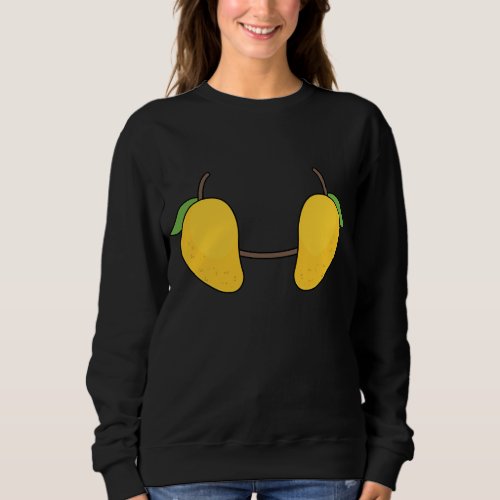 Mango Bra Costume Cute Easy Fruit Halloween Gift Sweatshirt