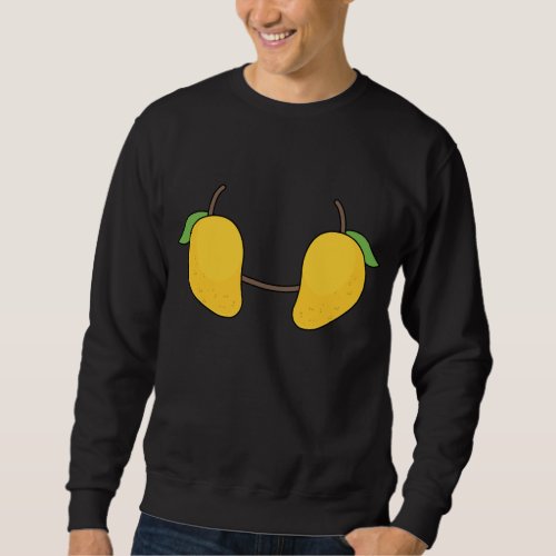 Mango Bra Costume Cute Easy Fruit Halloween Gift Sweatshirt