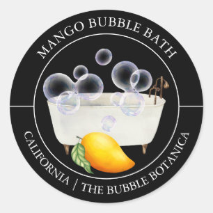 Mango Bubble Bath label