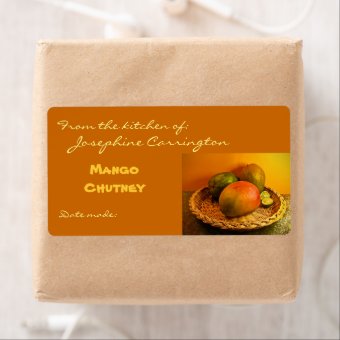 Mango Chutney Canning Labels | Zazzle