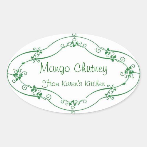 Mango Chutney customizable labels