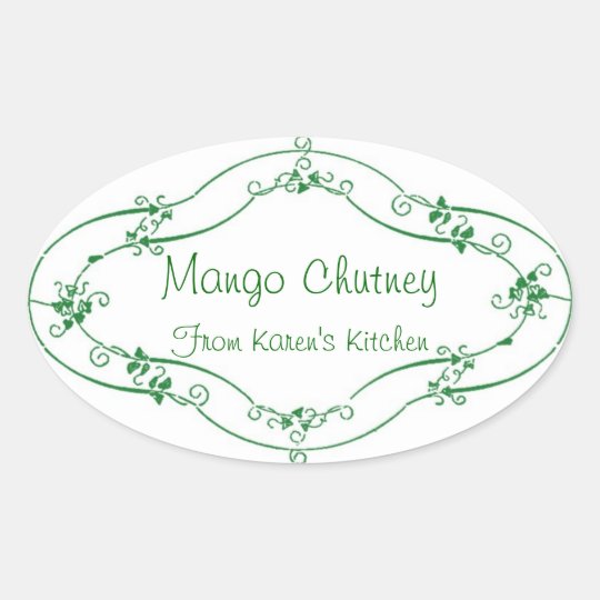 Mango Chutney customizable labels | Zazzle.com