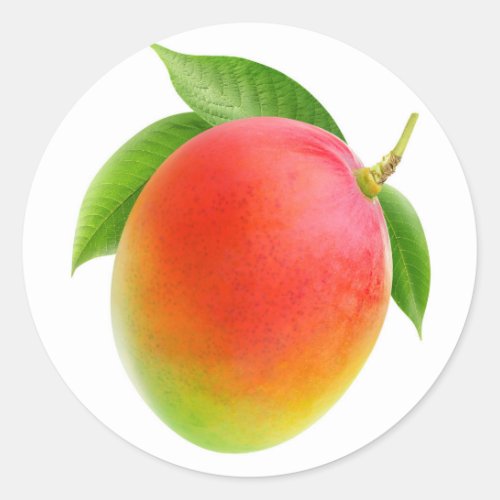 Mango Classic Round Sticker