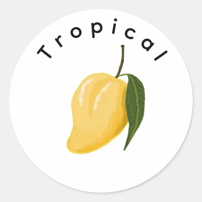Mango Classic Round Sticker (Front)