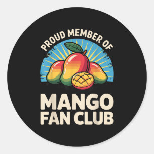 Mango Costume For Men Women Kids Fruit Mango Lover Classic Round Sticker
