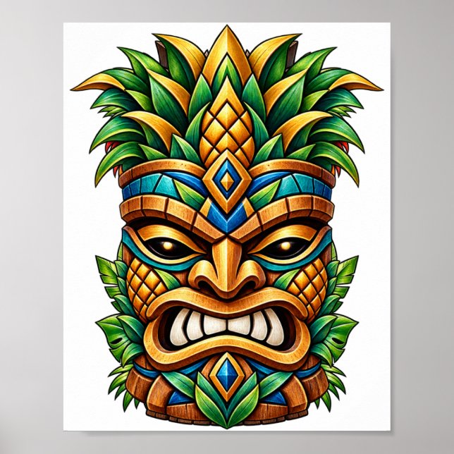 Mango Crown Tiki Poster (Front)