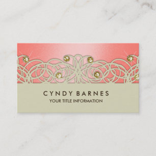 Mango Crystals and Lace Business Card