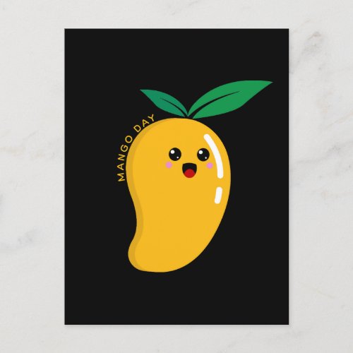 Mango Day cute mango Postcard