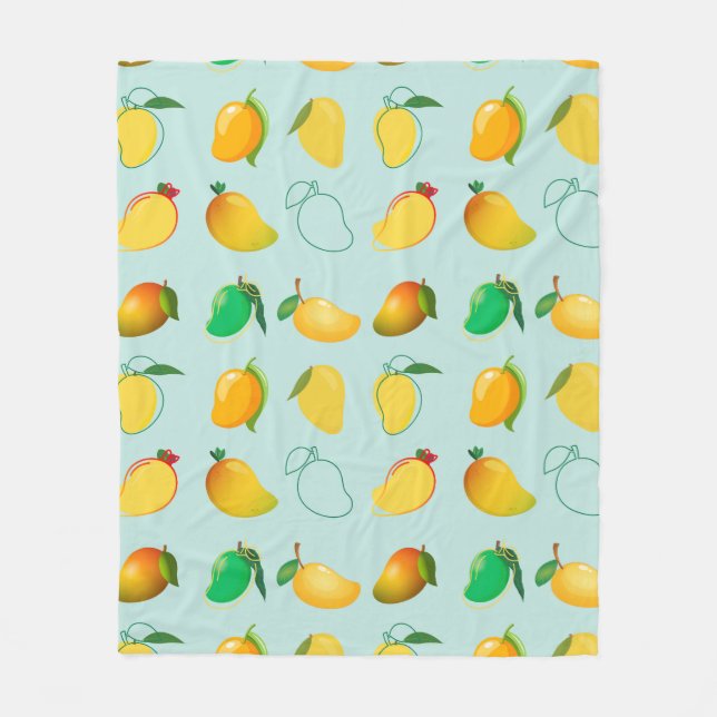 Mango Fresh Fleece Blanket (Front)