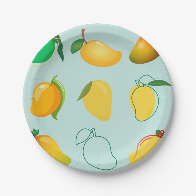 Mango Fresh Paper Plates (Front)