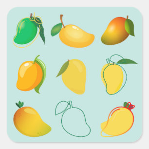 Mango Fresh Square Sticker