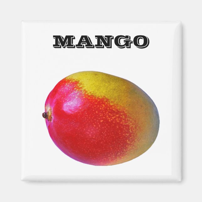 Mango - (Fridge Magnet Square) (Front)