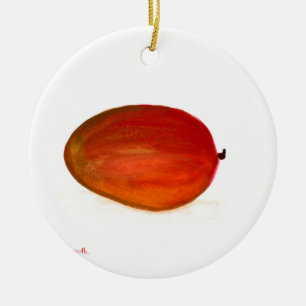 Mango fruit ceramic ornament