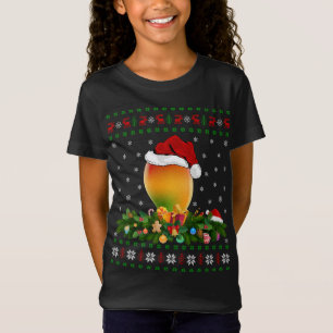 Mango Fruit Lover Xmas Santa Hat Ugly Mango Christ T-Shirt