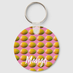 Mango Fruit Pattern for Vegetarian and Vegan Keychain