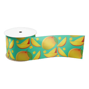 Mango Fruit Satin Ribbon