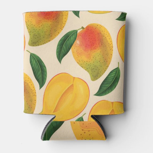 Mango Fruit Seamless Pattern Can Cooler