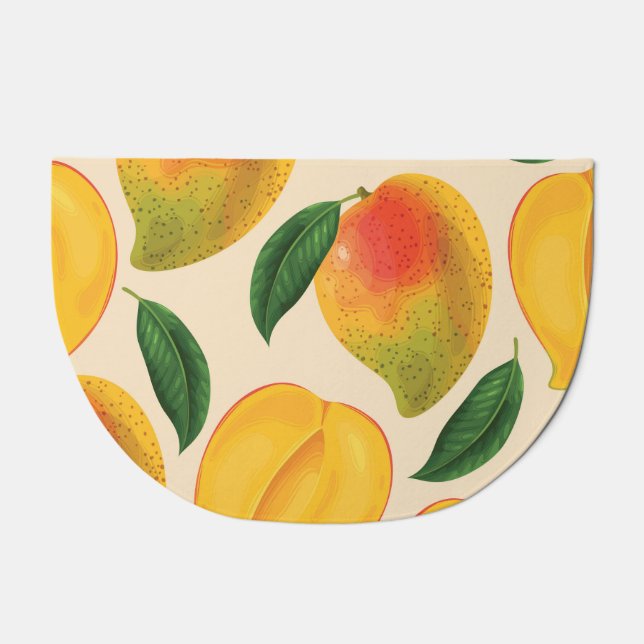 Mango Fruit Seamless Pattern Doormat (Front)
