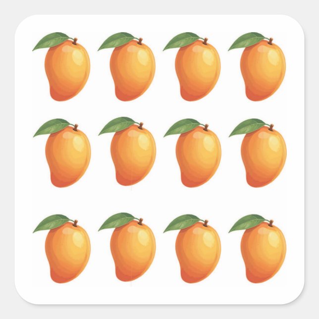 Mango Fruit  Square Sticker (Front)