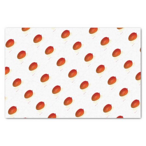 Mango fruit watercolor chic Food Tropical Pattern Tissue Paper