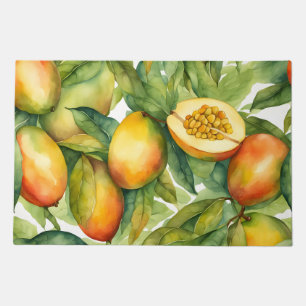 Mango Fruits and Leaves Doormat