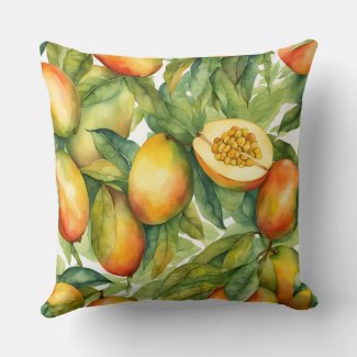 Mango Fruits and Leaves