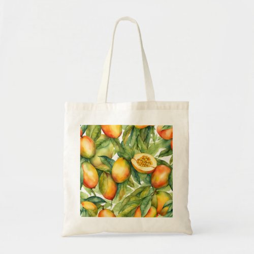 Mango Fruits and Leaves  Tote Bag