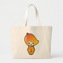 Mango Kokeshi Doll Jumbo Tote