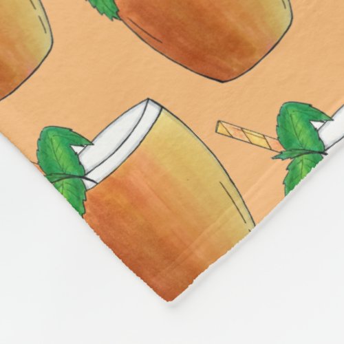 Mango Lassi Lassis Indian Food Yogurt Drink Fleece Blanket