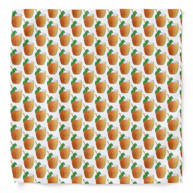 Mango Lassi Refreshing Indian Yoghurt Fruit Drink Bandana (Front)